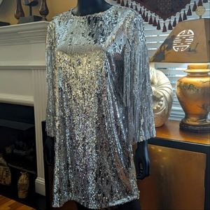 Zara Shimmer Party Dress